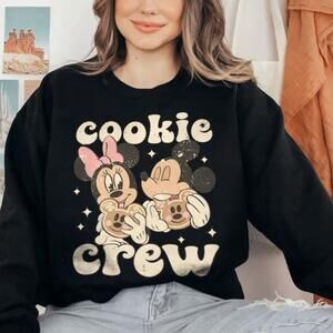 Retro Mckey Mnnie Christmas Sweatshirt, Cookie Crew Christmas Sweatshirt